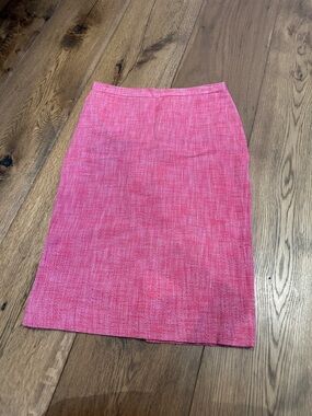 Moschino Pink Textured Pencil Skirt